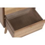 DKD Home Decor Mesita de Noche Acacia y Metal 32 x 55 x 44 cm