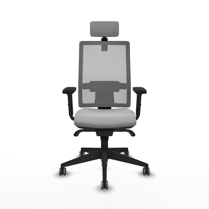 PIQUERAS Y CRESPO Silla de oficina Horna con mecanismo Sincro, Gris PIQUERAS Y CRESPO Silla de oficina Horna con mecanismo Sincro, Gris