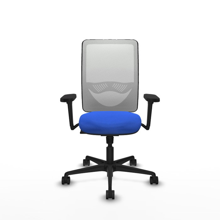 PIQUERAS Y CRESPO Silla de oficina Zulema con mecanismo Sincro, Tela Azul y Malla Blanca PIQUERAS Y CRESPO Silla de oficina Zulema con mecanismo Sincro, Tela Azul y Malla Blanca