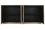 DKD Home Decor Buffet de Madera y Mármol Travertino Natural 180x40x85