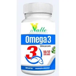 EL VALLE Omega 3 100Perlas - Complemento Alimenticio para el Mantenimiento del Sistema Cardiovascular, Aceite de Pescado con Vitamina E, 500 mg por Perla, Envase de 100 Perlas