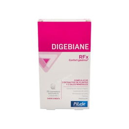 PILEJE Digebiane RFX 20 Comprimidos Masticables Sabor Menta para Digestión Normal y Mucosas