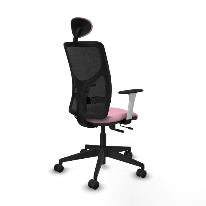 PIQUERAS Y CRESPO Silla de oficina Motilla Rosa y Negro PIQUERAS Y CRESPO Silla de oficina Motilla Rosa y Negro