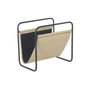 DKD Home Decor Revistero Metal Ratan Natural 39x26x36 cm