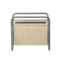 DKD Home Decor Revistero Metal Ratan Natural 39x26x36 cm