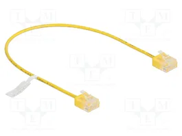 DeLOCK Cable de red RJ45 Cat.6 UTP Ultra Slim 0,3 m Amarillo