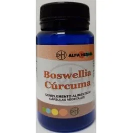 ALFA HERBAL Boswellia Curcuma Complemento Alimenticio 50 Cápsulas Vegetales