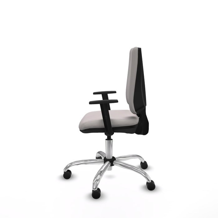 PIQUERAS Y CRESPO Silla de oficina Elche Blanca con Brazos 1D