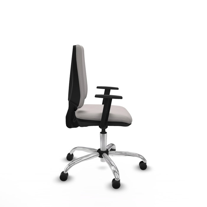 PIQUERAS Y CRESPO Silla de oficina Elche Blanca con Brazos 1D