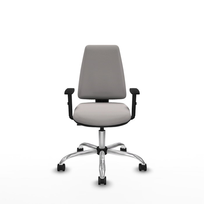 PIQUERAS Y CRESPO Silla de oficina Elche Blanca con Brazos 1D