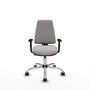 PIQUERAS Y CRESPO Silla de oficina Elche Blanca con Brazos 1D