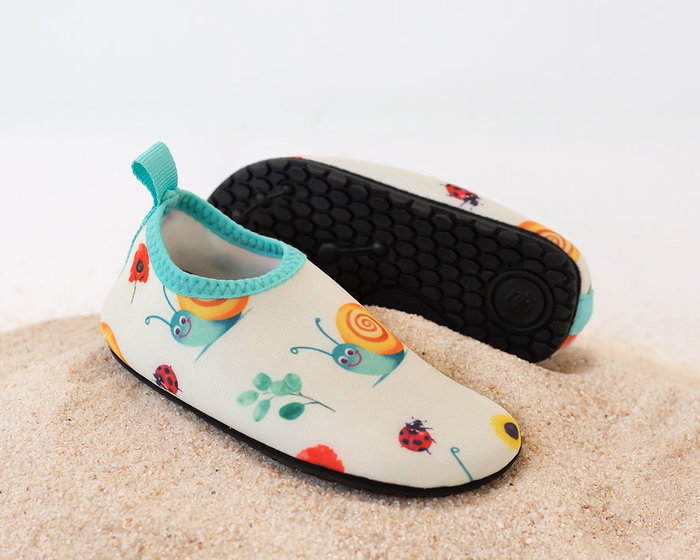KioKids Zapatos Acuáticos Infantiles Beige Caracoles Eur 24