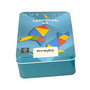 DEQUBE Tangram D00324 - Set de 4 Puzzles de Madera FSC en Caja Metálica, para Niños +5 Años, Idiomas: Español, Inglés, Portugués