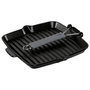 Staub Sartén de Parrilla Cuadrada 24 cm, Hierro Fundido, Negro