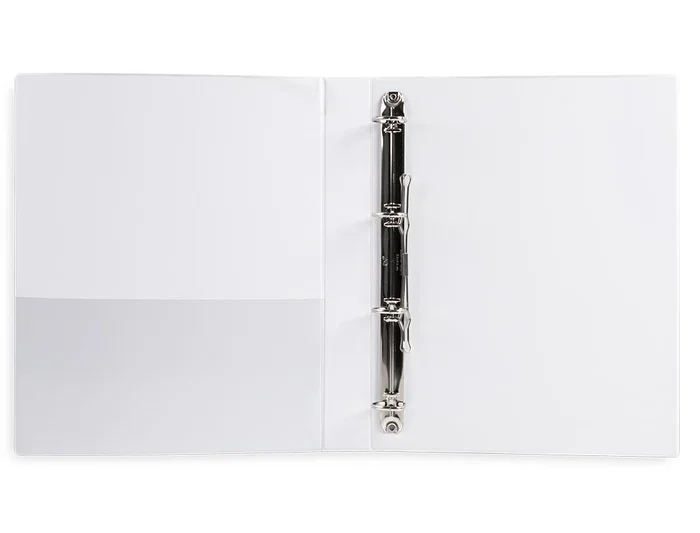 Liderpapel Carpeta Canguro 4 Anillas Mixtas 25mm A4 Plástico Blanco