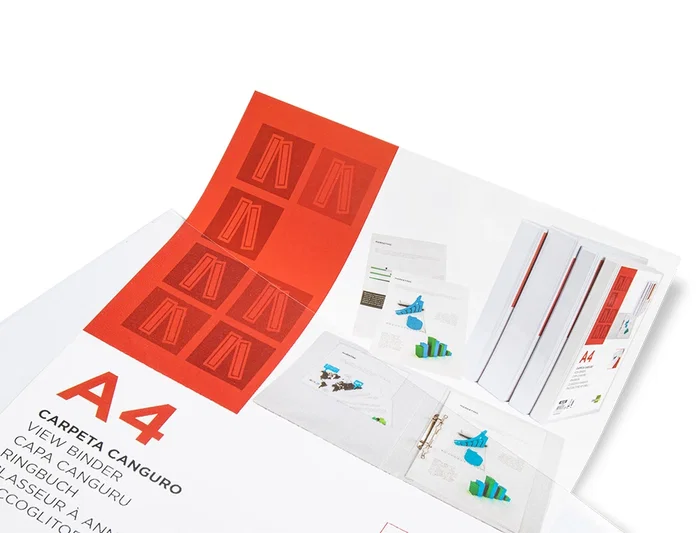 Liderpapel Carpeta Canguro 4 Anillas Mixtas 25mm A4 Plástico Blanco