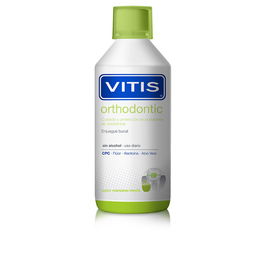 Vitis ORTHODONTIC colutorio Enjuague bucal Manzana Menta 1000 ml para Ortodoncia