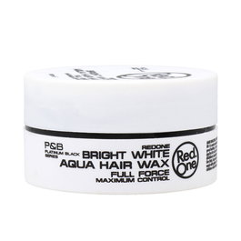Red One FULL FORCE AQUA HAIR WAX - Cera de Peinado Máximo Control Blanco Brillante 150 ml para Cabello Rizado y Grueso
