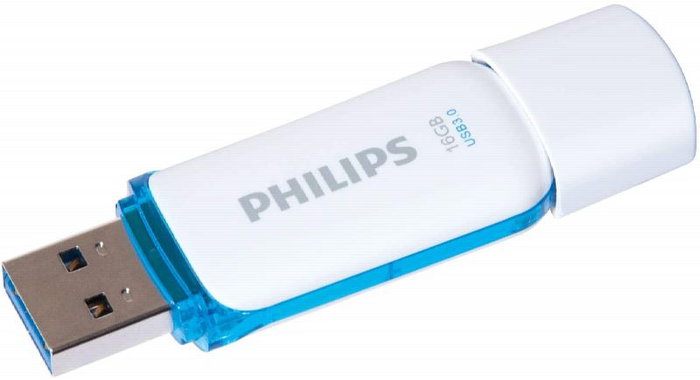 PHILIPS Pendrive Snow 16GB USB 3.0 - Almacenamiento Rápido y Compacto