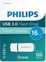 PHILIPS Pendrive Snow 16GB USB 3.0 - Almacenamiento Rápido y Compacto