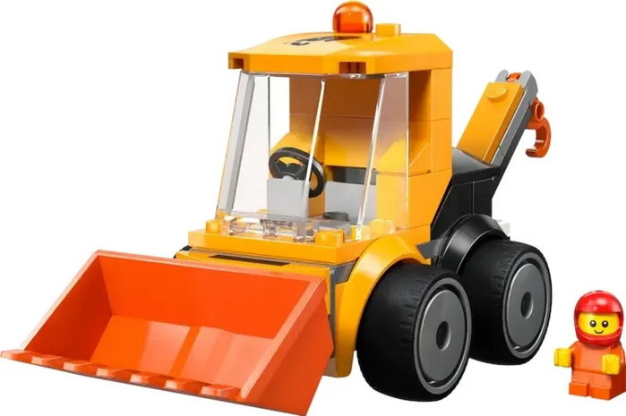 LEGO City 60483 Cargadora de Obra, Juego de Construcción de 61 Piezas