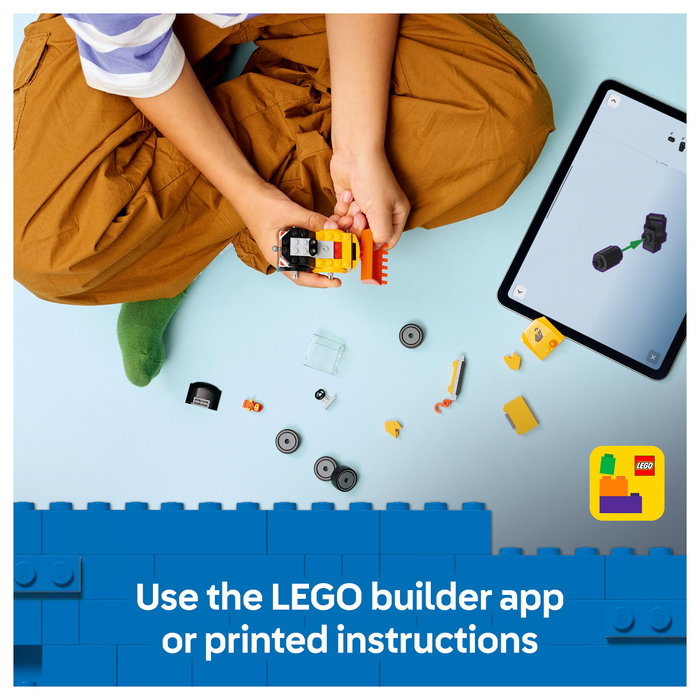 LEGO City 60483 Cargadora de Obra, Juego de Construcción de 61 Piezas
