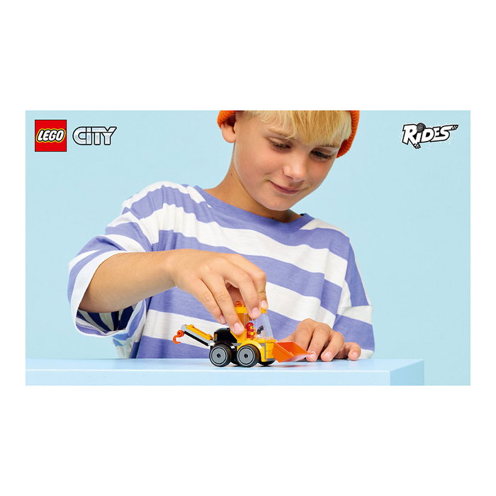 LEGO City 60483 Cargadora de Obra, Juego de Construcción de 61 Piezas