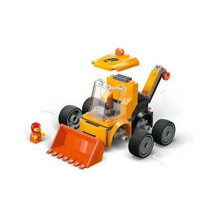 LEGO City 60483 Cargadora de Obra, Juego de Construcción de 61 Piezas