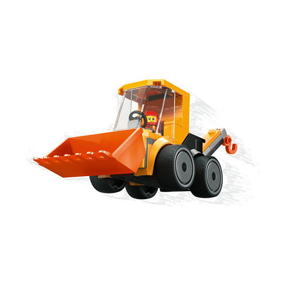 LEGO City 60483 Cargadora de Obra, Juego de Construcción de 61 Piezas