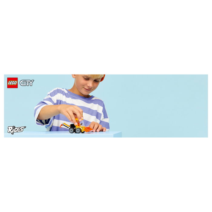 LEGO City 60483 Cargadora de Obra, Juego de Construcción de 61 Piezas