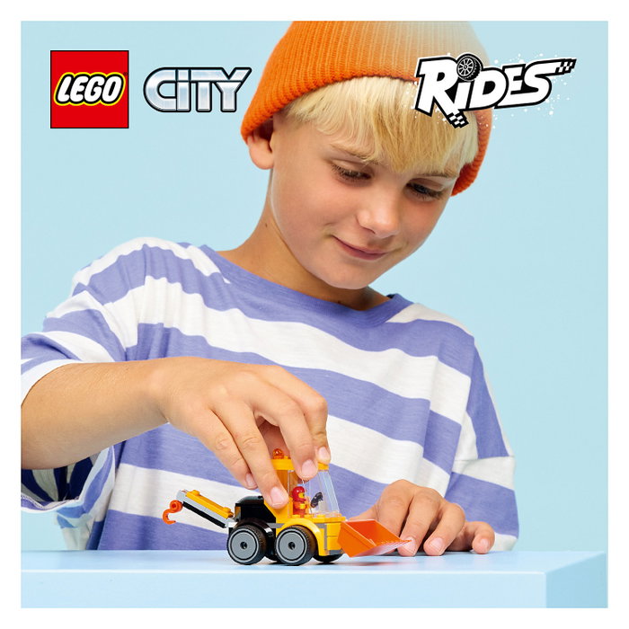 LEGO City 60483 Cargadora de Obra, Juego de Construcción de 61 Piezas