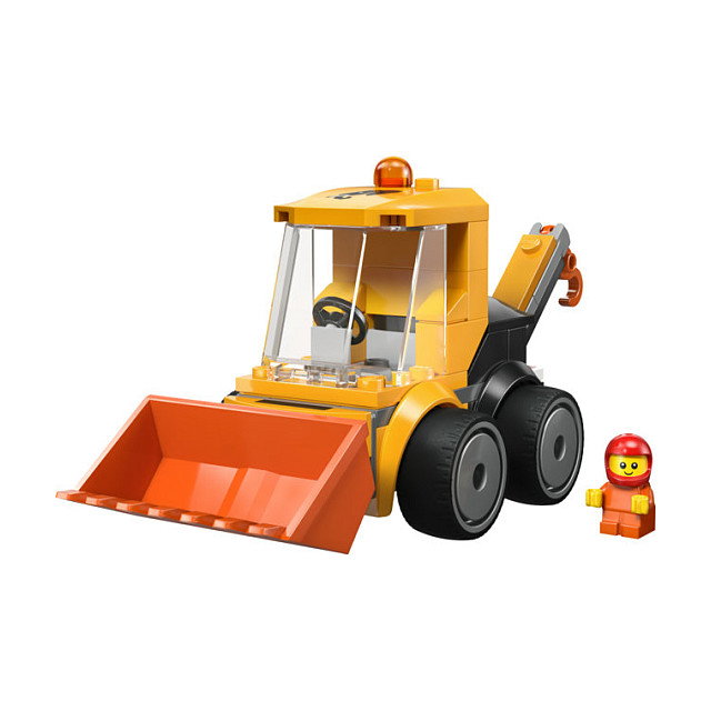 LEGO City 60483 Cargadora de Obra, Juego de Construcción de 61 Piezas