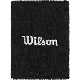 Muñequera Deportiva Wilson Wide Terry Negro