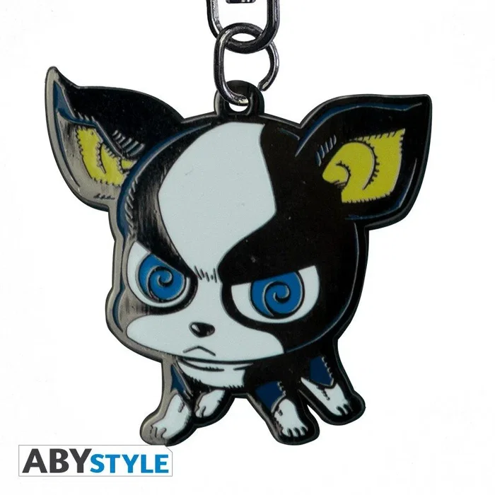ABYstyle Llavero de Figura Metalico ABYKEY260 - Jojo's Bizarre Adventure Iggy, Multicolor y Negro, 40 mm