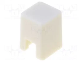Aratas B32-1000 Botón a presión cuadrado de 4x4mm, marfil