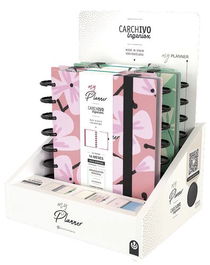 Bloc Carchivo My Planner Ingeniox A5 240H S/V Surtido Expositor De 4