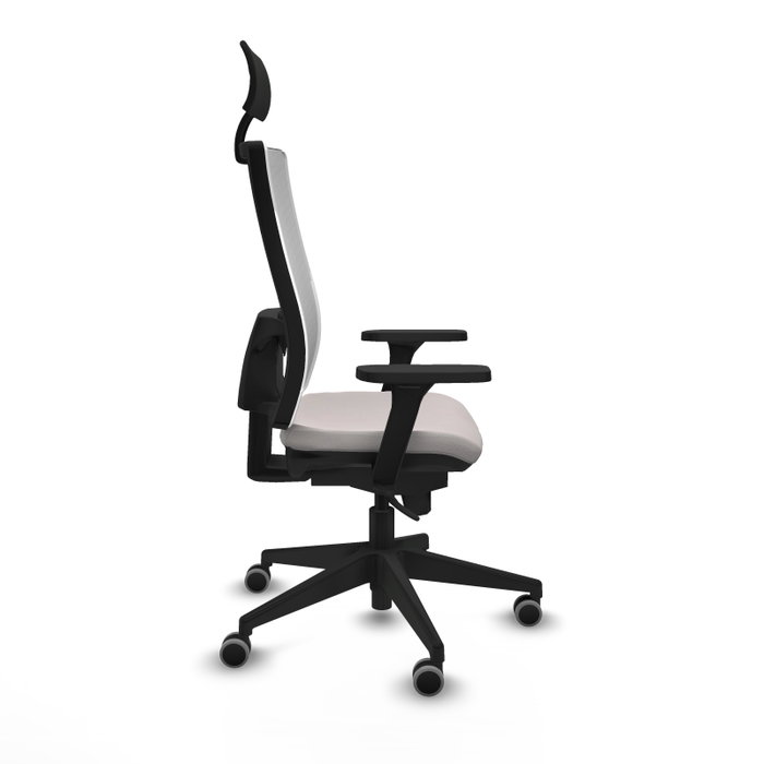 PIQUERAS Y CRESPO Silla de oficina Horna Blanca con Mecanismo Sincro PIQUERAS Y CRESPO Silla de oficina Horna Blanca con Mecanismo Sincro