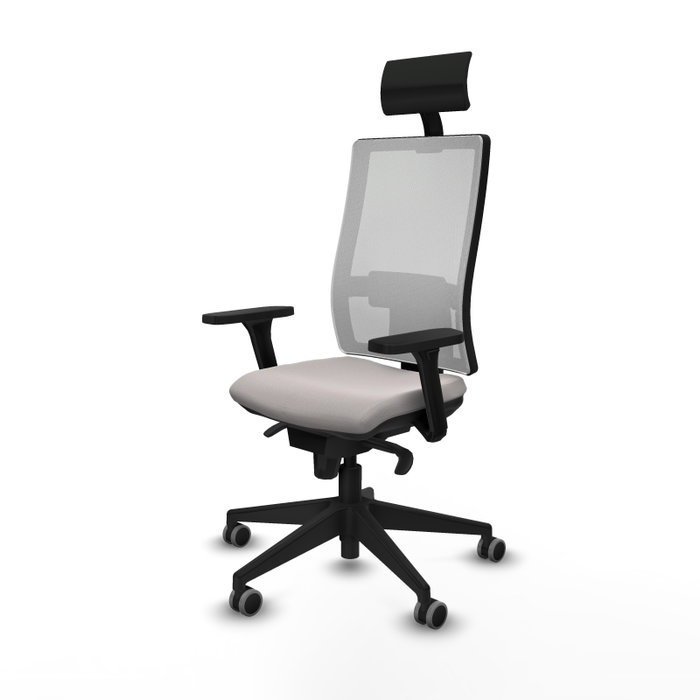 PIQUERAS Y CRESPO Silla de oficina Horna Blanca con Mecanismo Sincro PIQUERAS Y CRESPO Silla de oficina Horna Blanca con Mecanismo Sincro