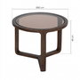 Mesa Centro Madera de Mango Salón 60 X 60 X 48 cm