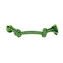 Nayeco Ristra Cuerda Dental Bicolor Verde 30 cm (Set de 6) - Juguete para Perros de Higiene Dental