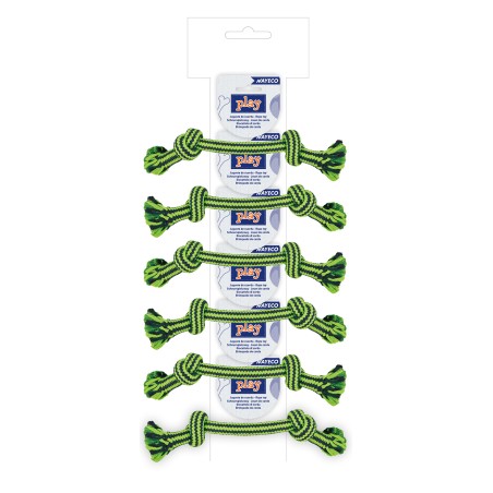 Nayeco Ristra Cuerda Dental Bicolor Verde 30 cm (Set de 6) - Juguete para Perros de Higiene Dental Nayeco Ristra Cuerda Dental Bicolor Verde 30 cm (Set de 6) - Juguete para Perros de Higiene Dental