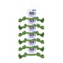 Nayeco Ristra Cuerda Dental Bicolor Verde 30 cm (Set de 6) - Juguete para Perros de Higiene Dental