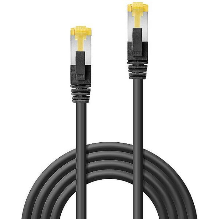 Lindy Cable de red Cat6a U/UTP Negro 1 m (Pack de 10 unidades)