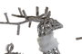 DKD Home Decor Set de 3 piezas de decoración LED en mimbre blanco