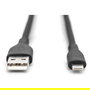 Digitus Cable USB-A a Lightning de Silicona 2m Negro MFI USB 2.0