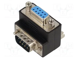 DeLOCK 65265 Adaptador de cambio de género Sub-D 9 pin angulado 270° negro