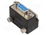 DeLOCK 65265 Adaptador de cambio de género Sub-D 9 pin angulado 270° negro