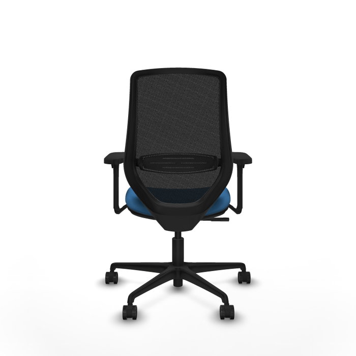 PIQUERAS Y CRESPO Silla de oficina Mardos con mecanismo Sincro, Azul claro y Negro