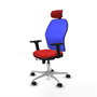 PIQUERAS Y CRESPO Silla de oficina Jorquera Sincro/Traslack Rojo/Azul