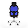 PIQUERAS Y CRESPO Silla de oficina Jorquera Sincro/Traslack Rojo/Azul